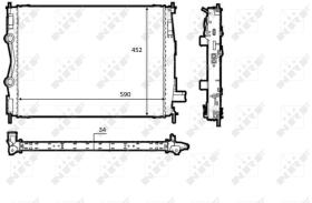 Nrf 58539 - RADIADOR ALU BRAZED NISSAN QASHQAI+