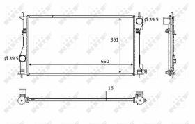 Nrf 58558 - RADIADOR ALU BRAZED TOYOTA GT86 03-