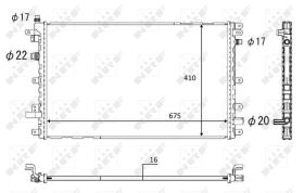 Nrf 58569 - RADIADOR ALU BRAZED OPEL AMPERA 11-
