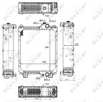 Nrf 58571 - RADIADOR ALU BRAZED CASE/ NEW HOLLA