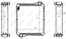 Nrf 58594 - RADIADOR ALU BRAZED JCB