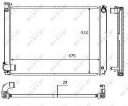 Nrf 58604 - RADIADOR ALU BRAZED LEXUS RX 400H 3
