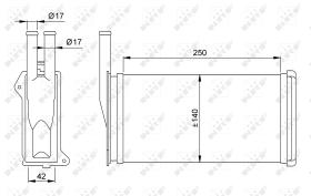 Nrf 58638 - CALENTADOR FORD ESCORT 82-