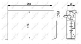 Nrf 58640 - CALENTADOR OPEL VAUXHALL OMEGA 86-