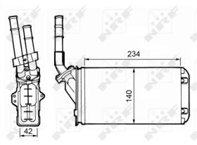 Nrf 58643 - CALENTADOR CITROEN AX 86- / PEUGEOT