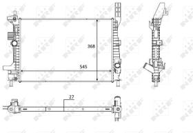 Nrf 58650 - RADIADOR ALU BRAZED FORD FOCUS 1.0