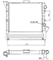 Nrf 58662 - RADIADOR RENAULT EXPRESS/EXTRA/R 9/