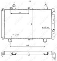  58666 - RADIADOR ALU BRAZED CITROEN C25 81-