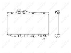 Nrf 586711 - RADIADOR ALU BRAZED TOYOTA CAMRY 88