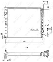 Nrf 58678 - RADIADOR ALU MECHAN CITROEN BX 81-