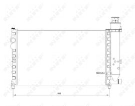 Nrf 58683 - RADIADOR ALU MECHAN CITROEN BX 82-