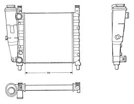Nrf 58686 - RADIADOR FIAT UNO 45 S/ES/POP