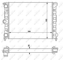  58696 - RADIADOR ALU MECHAN SEAT TERRA 87-