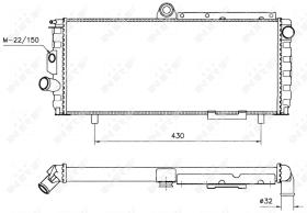  58701 - RADIADOR ALU MECHAN ALFA ROMEO 33 8