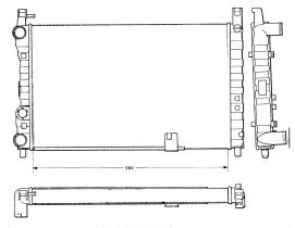 Nrf 58703 - RADIADOR FIAT REGATA/RITMO-II/STRAD
