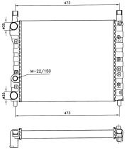 Nrf 58704 - RADIADOR FIAT REGATA/RITMO-II/RITMO