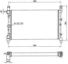 Nrf 58706 - RADIADOR FIAT UNO 45D /DS