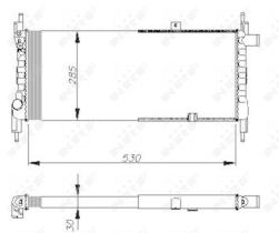  58711 - RADIADOR ALU MECHAN OPEL VAUXHALL C