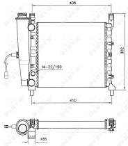 Nrf 58731 - RADIADOR ALU BRAZED FIAT UNO 89-