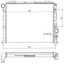 Nrf 58743 - RADIADOR ALU MECHAN ALFA ROMEO 164
