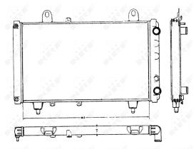  58749 - RADIADOR ALU BRAZED CITROEN C25 81-