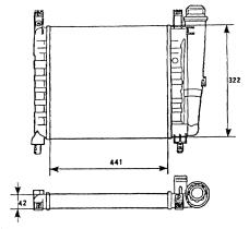 Nrf 58758 - RADIADOR FIAT FIORINO-II 1.1/1,3