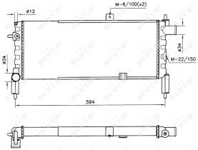  58759 - RADIADOR ALU MECHAN OPEL VAUXHALL C