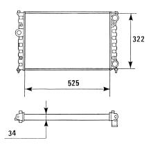 Nrf 58760 - RADIADOR SEAT CORDOBA 1.8/IBIZA-II
