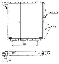 Nrf 58761 - RADIADOR RENAULT EXPRESS /EXTRA /R