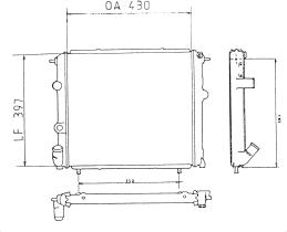 Nrf 58774 - RADIADOR RENAULT R 19 1.4/TRAFIC 1,