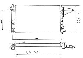 Nrf 58779 - RADIADOR OPEL - VAUXHALL VECTRA 1.4