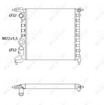 Nrf 58783 - RADIADOR ALU MECHAN RENAULT CLIO 90