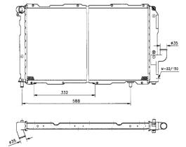 Nrf 58810 - RADIADOR FIAT - LANCIA CROMA 2.5TD