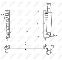  58814 - RADIADOR ALU MECHAN CITROEN AX 86-