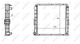 Nrf 58826 - RADIADOR ALU BRAZED IVECO EUROCARGO
