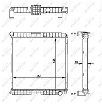  58827 - RADIADOR ALU BRAZED IVECO EUROCARGO