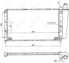 Nrf 58830 - RADIADOR RENAULT 21 86-
