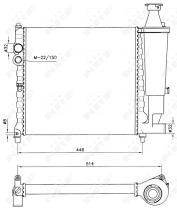 Nrf 58837 - RADIADOR PEUGEOT 309 85-