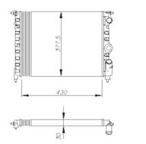 Nrf 58865 - RADIADOR RENAULT CLIO 1.7/1,8 RT/BC