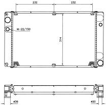 Nrf 58866 - RADIADOR PORSCHE 924 S 2.5 / 944 2,