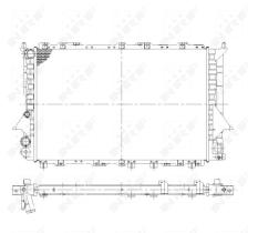Nrf 58868 - RADIADOR ALU MECHAN AUDI 100 90-