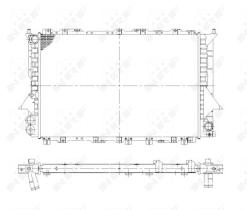 Nrf 58870 - RADIADOR ALU BRAZED AUDI 100 90-