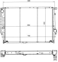 Nrf 58872 - RADIADOR BMW SERIE 5 E34 530I/5351/