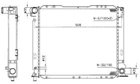 Nrf 58879 - RADIADOR FIAT - LANCIA CROMA 2.0TI