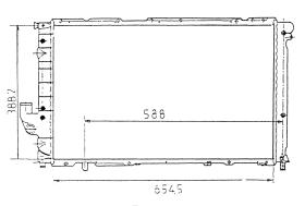 Nrf 58880 - RADIADOR FIAT - LANCIA CROMA 2.0TI/