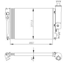 Nrf 58886 - RADIADOR ALU BRAZED PEUGEOT 405 92-