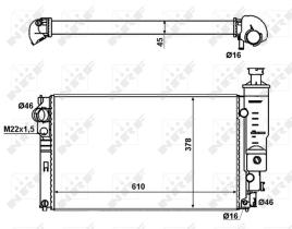  58889 - RADIADOR ALU MECHAN PEUGEOT 405 92-