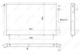 Nrf 58901 - RADIADOR ALU BRAZED RENAULT ESPACE