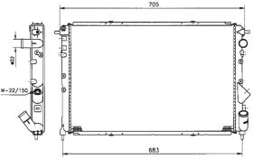 Nrf 58903 - RADIADOR RENAULT ESPACE-II 2.1TD