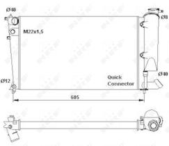 Nrf 58923 - RADIADOR ALU MECHAN CITROEN XSARA 9